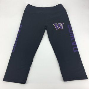 UW Black Logo Legging Crops